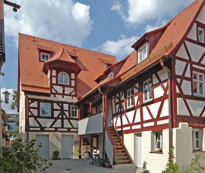 Fachwerkhaus im Stadlerhof am Grünen Markt.